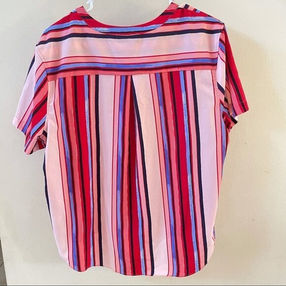 COPY - Cynthia Rowley Chiffon button up blouse sz Large - Picture 2 of 6